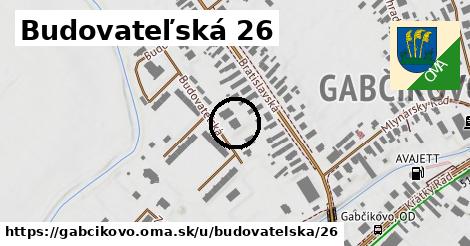 Budovateľská 26, Gabčíkovo