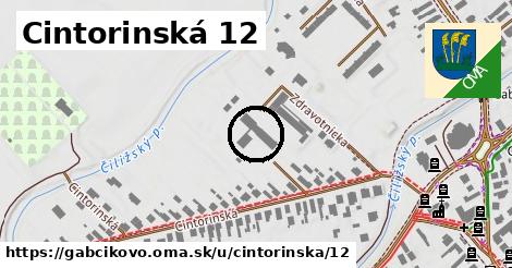 Cintorinská 12, Gabčíkovo