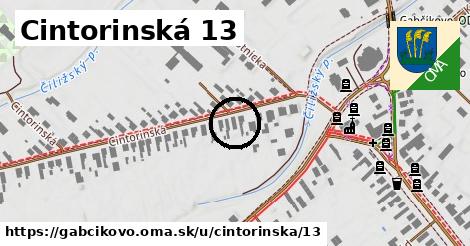 Cintorinská 13, Gabčíkovo