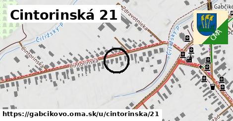 Cintorinská 21, Gabčíkovo