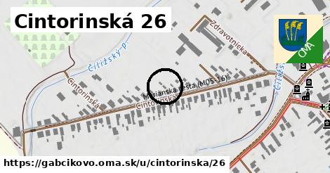 Cintorinská 26, Gabčíkovo