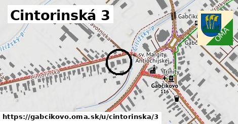 Cintorinská 3, Gabčíkovo