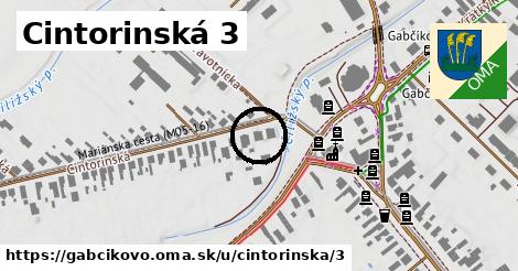 Cintorinská 3, Gabčíkovo