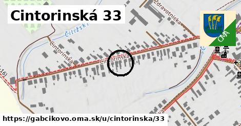 Cintorinská 33, Gabčíkovo