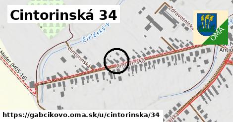Cintorinská 34, Gabčíkovo