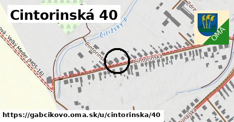 Cintorinská 40, Gabčíkovo