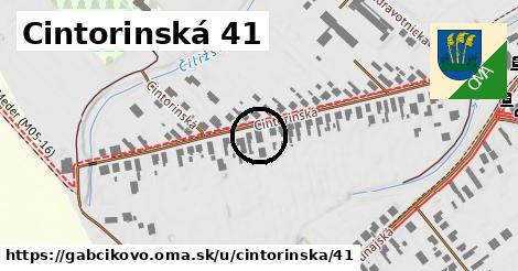 Cintorinská 41, Gabčíkovo