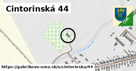 Cintorinská 44, Gabčíkovo