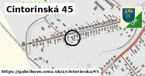 Cintorinská 45, Gabčíkovo