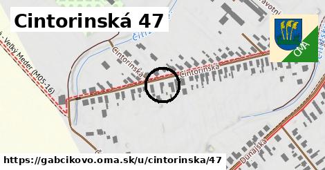 Cintorinská 47, Gabčíkovo