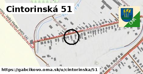 Cintorinská 51, Gabčíkovo