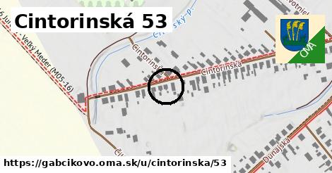 Cintorinská 53, Gabčíkovo