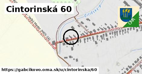 Cintorinská 60, Gabčíkovo