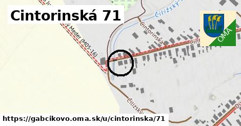 Cintorinská 71, Gabčíkovo