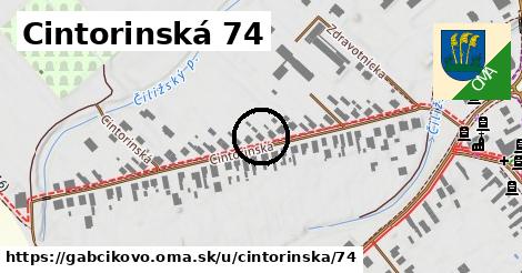 Cintorinská 74, Gabčíkovo