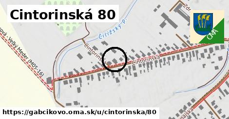 Cintorinská 80, Gabčíkovo