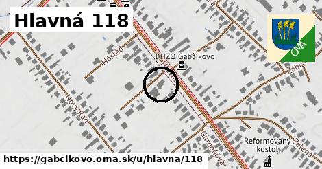 Hlavná 118, Gabčíkovo