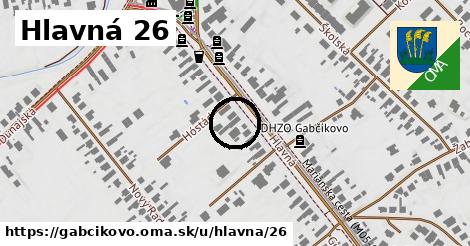 Hlavná 26, Gabčíkovo