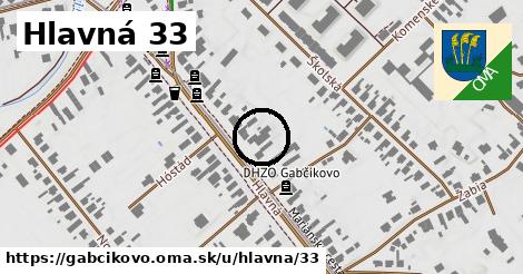 Hlavná 33, Gabčíkovo