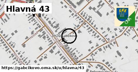 Hlavná 43, Gabčíkovo