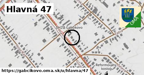 Hlavná 47, Gabčíkovo