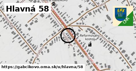 Hlavná 58, Gabčíkovo