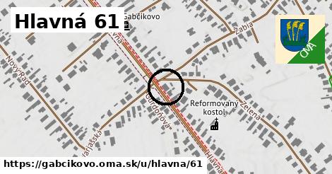 Hlavná 61, Gabčíkovo