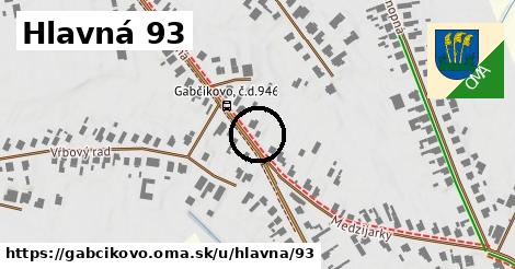 Hlavná 93, Gabčíkovo