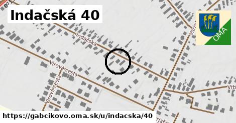 Indačská 40, Gabčíkovo