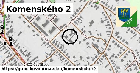 Komenského 2, Gabčíkovo