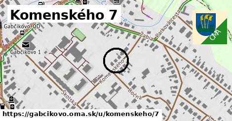 Komenského 7, Gabčíkovo