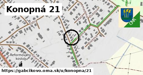 Konopná 21, Gabčíkovo