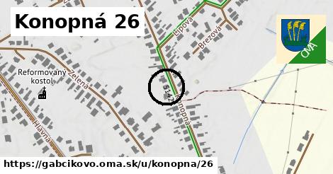 Konopná 26, Gabčíkovo