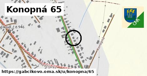 Konopná 65, Gabčíkovo