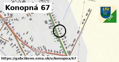 Konopná 67, Gabčíkovo