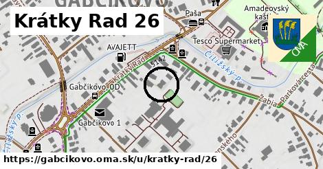 Krátky Rad 26, Gabčíkovo