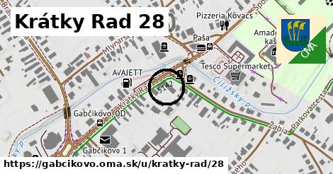 Krátky Rad 28, Gabčíkovo