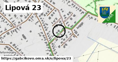 Lipová 23, Gabčíkovo