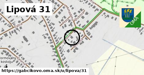 Lipová 31, Gabčíkovo