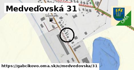 Medveďovská 31, Gabčíkovo