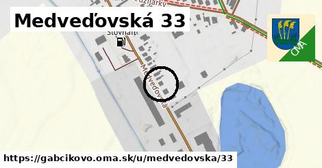 Medveďovská 33, Gabčíkovo