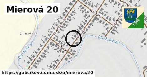 Mierová 20, Gabčíkovo