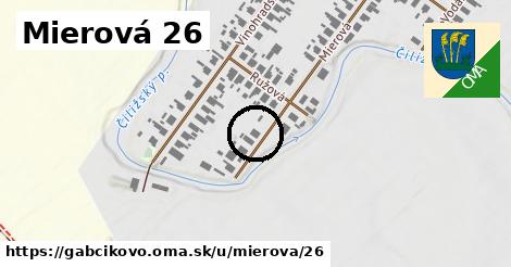 Mierová 26, Gabčíkovo