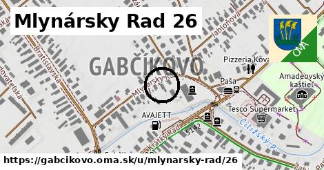 Mlynársky Rad 26, Gabčíkovo