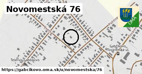 Novomestská 76, Gabčíkovo