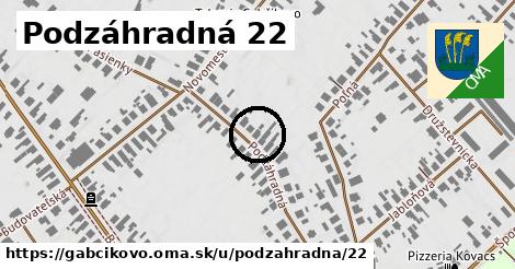 Podzáhradná 22, Gabčíkovo