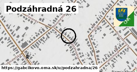 Podzáhradná 26, Gabčíkovo