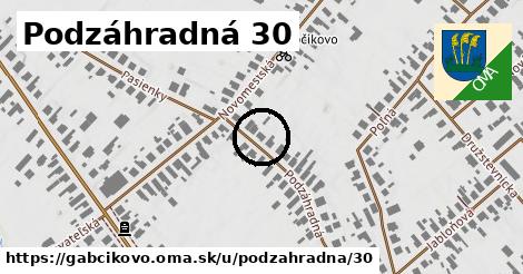 Podzáhradná 30, Gabčíkovo