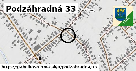 Podzáhradná 33, Gabčíkovo