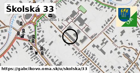 Školská 33, Gabčíkovo